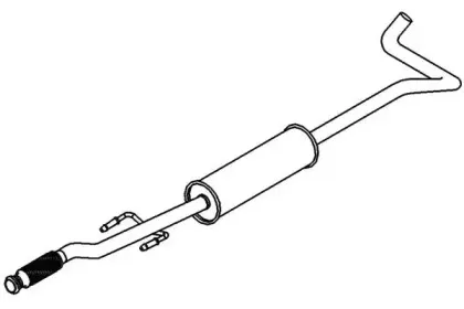Средний глушитель выхлопных газов KLARIUS купить