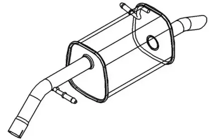 Глушитель выхлопных газов конечный KLARIUS купить