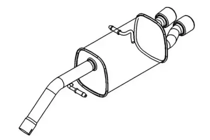 Глушитель выхлопных газов конечный KLARIUS купить