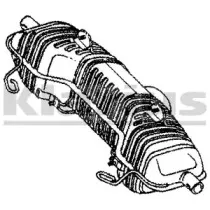 Глушитель выхлопных газов конечный KLARIUS купить