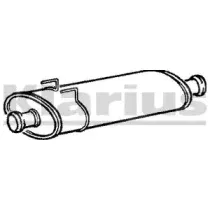 Средний глушитель выхлопных газов KLARIUS купить