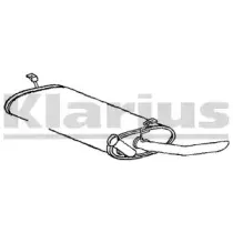 Глушитель выхлопных газов конечный KLARIUS купить