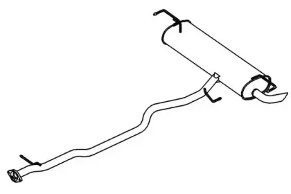 Глушитель выхлопных газов конечный KLARIUS купить