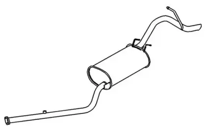 Глушитель выхлопных газов конечный KLARIUS купить