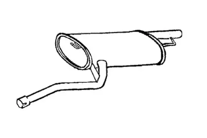 Глушитель выхлопных газов конечный KLARIUS купить