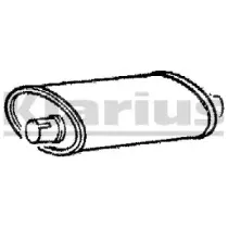 Средний глушитель выхлопных газов KLARIUS купить