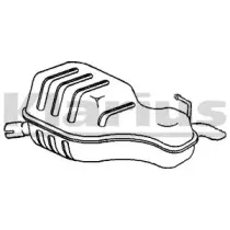 Глушитель выхлопных газов конечный KLARIUS купить