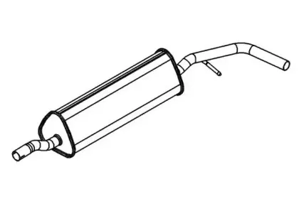 Средний глушитель выхлопных газов KLARIUS купить