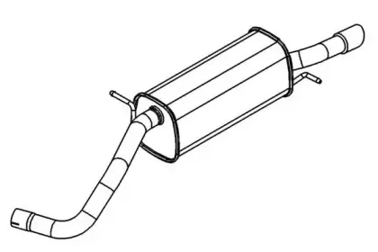 Глушитель выхлопных газов конечный KLARIUS купить
