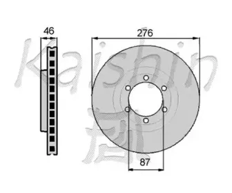 Тормозной диск KAISHIN купить