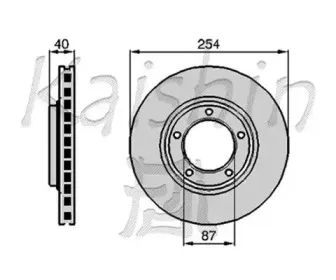 Тормозной диск KAISHIN купить