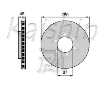 Тормозной диск KAISHIN купить