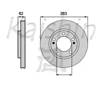 Тормозной диск KAISHIN купить