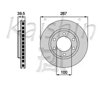Тормозной диск KAISHIN купить