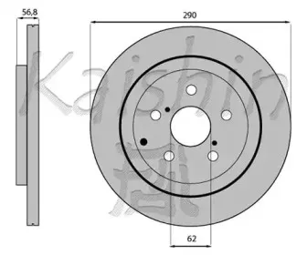 Тормозной диск KAISHIN купить