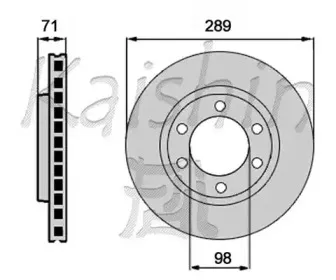 Тормозной диск KAISHIN купить