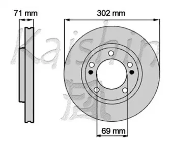 Тормозной диск KAISHIN купить
