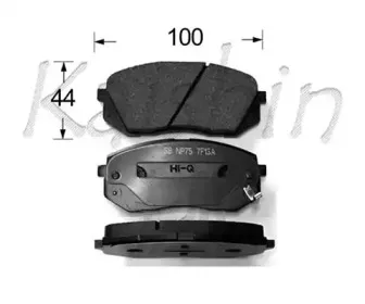 Комплект тормозных колодок, дисковый тормоз KAISHIN купить