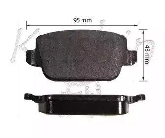 Комплект тормозных колодок, дисковый тормоз KAISHIN купить