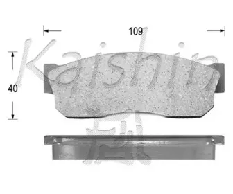 Комплект тормозных колодок, дисковый тормоз KAISHIN купить
