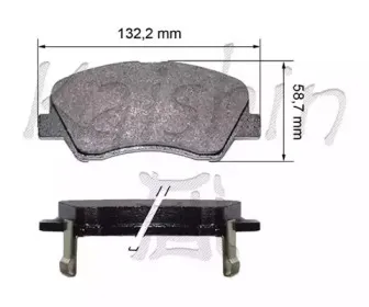 Комплект тормозных колодок, дисковый тормоз KAISHIN купить