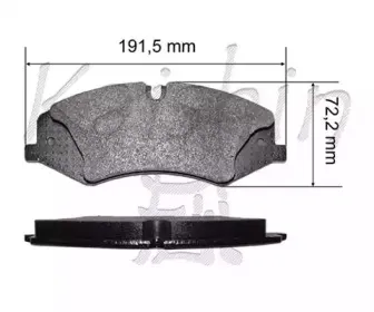 Комплект тормозных колодок, дисковый тормоз KAISHIN купить