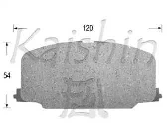 Комплект тормозных колодок, дисковый тормоз KAISHIN купить