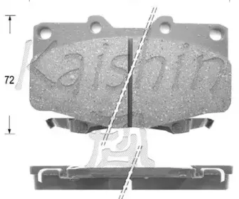 Комплект тормозных колодок, дисковый тормоз KAISHIN купить