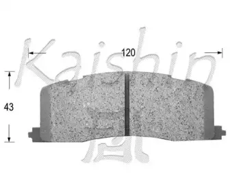 Комплект тормозных колодок, дисковый тормоз KAISHIN купить