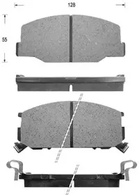 Комплект тормозных колодок, дисковый тормоз KAISHIN купить