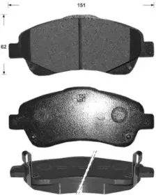 Комплект тормозных колодок, дисковый тормоз KAISHIN купить