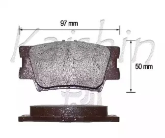 Комплект тормозных колодок, дисковый тормоз KAISHIN купить