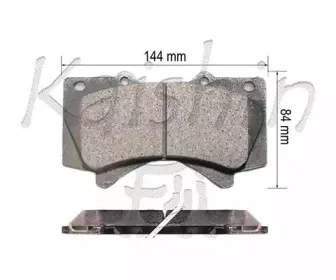 Комплект тормозных колодок, дисковый тормоз KAISHIN купить