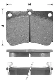 Комплект тормозных колодок, дисковый тормоз KAISHIN купить