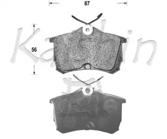Комплект тормозных колодок, дисковый тормоз KAISHIN купить