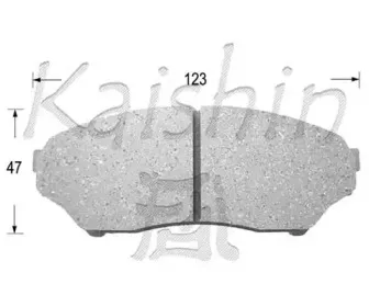 Комплект тормозных колодок, дисковый тормоз KAISHIN купить
