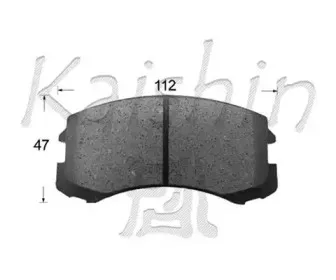 Комплект тормозных колодок, дисковый тормоз KAISHIN купить