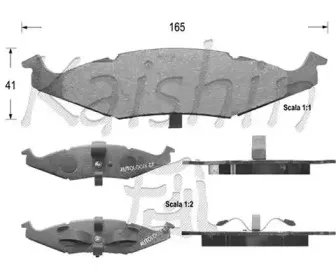 Комплект тормозных колодок, дисковый тормоз KAISHIN купить