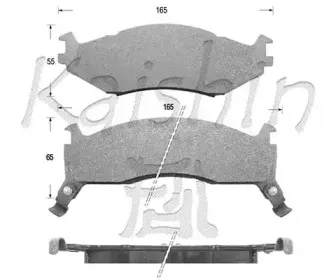 Комплект тормозных колодок, дисковый тормоз KAISHIN купить