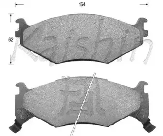 Комплект тормозных колодок, дисковый тормоз KAISHIN купить