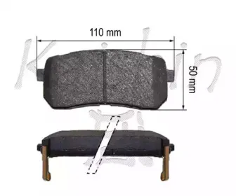 Комплект тормозных колодок, дисковый тормоз KAISHIN купить
