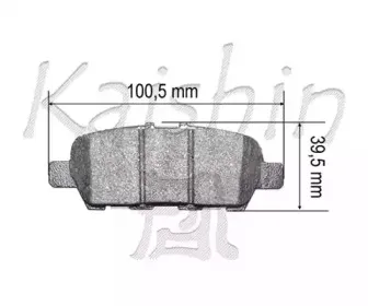 Комплект тормозных колодок, дисковый тормоз KAISHIN купить