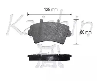 Комплект тормозных колодок, дисковый тормоз KAISHIN купить