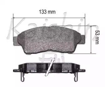 Комплект тормозных колодок, дисковый тормоз KAISHIN купить