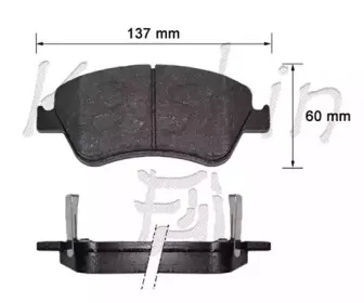 Комплект тормозных колодок, дисковый тормоз KAISHIN купить