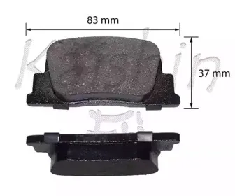 Комплект тормозных колодок, дисковый тормоз KAISHIN купить