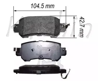 Комплект тормозных колодок, дисковый тормоз KAISHIN купить