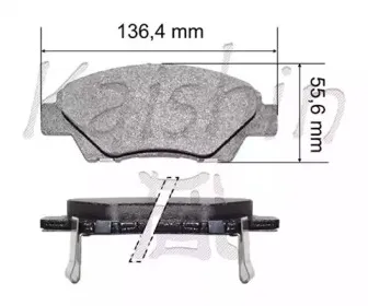 Комплект тормозных колодок, дисковый тормоз KAISHIN купить