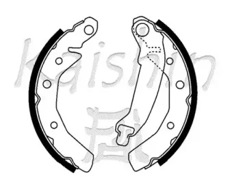 Комплект тормозных колодок KAISHIN купить