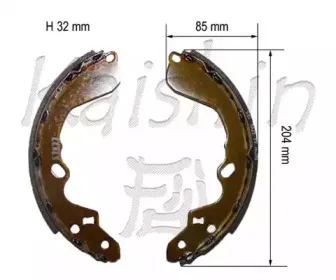 Комплект тормозных колодок KAISHIN купить